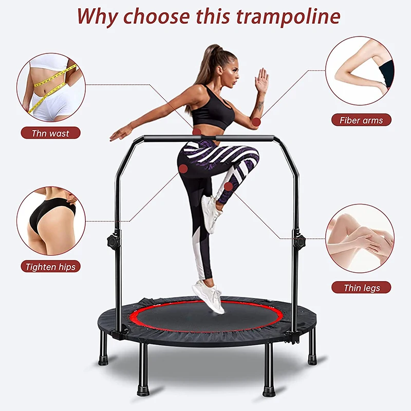 Trampolin Workout Games Children High Foldable Folding Fitness Parts Jump Bed Trampolines For Sale