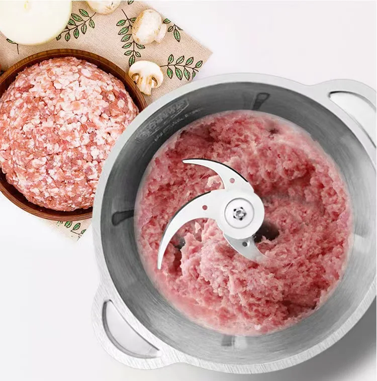 Мясорубка электрическая из нержавеющей стали 2 л/3 л