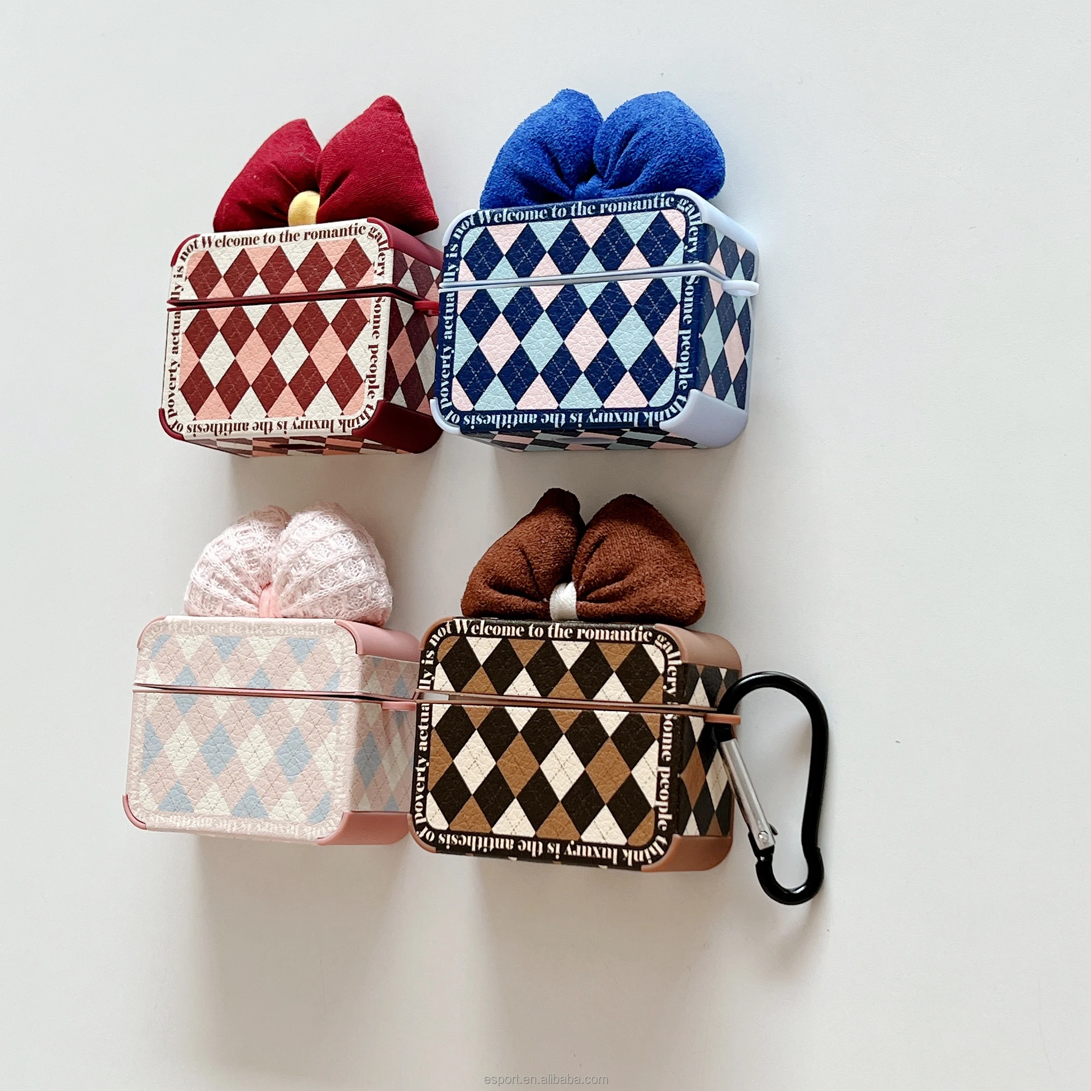 2022 factory Luxury Grip glitter PU Leather Earphone Case For Apple Airpods Cover 1 2  3 pro leather PU Case Cover For Airpods 3