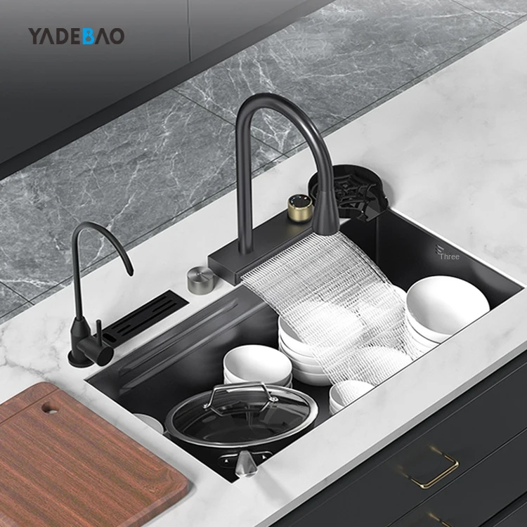 Trend Nano Undermount Farmhouse Sanitary Ware Kitchen Sink Bowl Undermount Stainless Steel Handmade Kitchen Sink