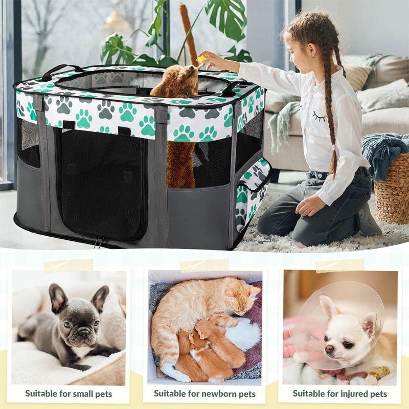 High hardness zipper pet collapsible Sports kennel tent Movable indoor outdoor dog and cat enclosure portable pet house