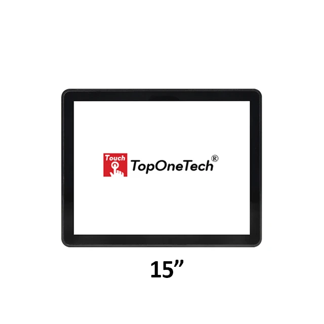 Custom OEM ODM 15 inch Open Frame Capacitive Multi 4:3 AG glass Touch Screen Panel with USB Interface for Air Optical Bonding