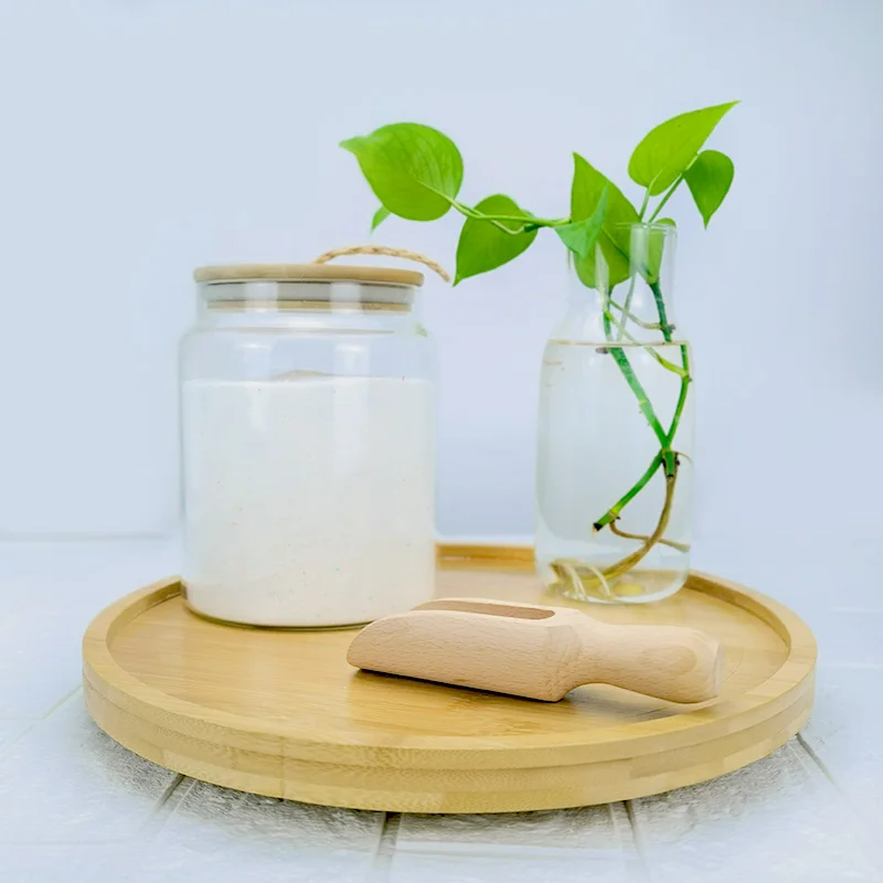 360 Degree Rotating Snack Spice Rack Organizer bamboo lazy susan turntable for Kitchen Cabinet, Pantry