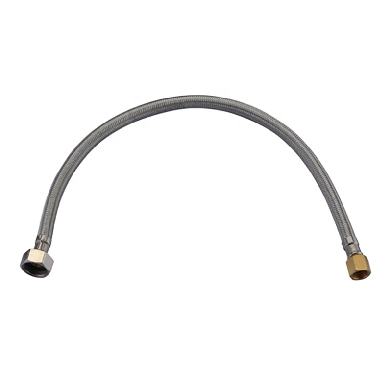 QCP-L65 Salon shower tube for hair salon washbasin stainless steel shampoo bowl connecting tube metal shower hose