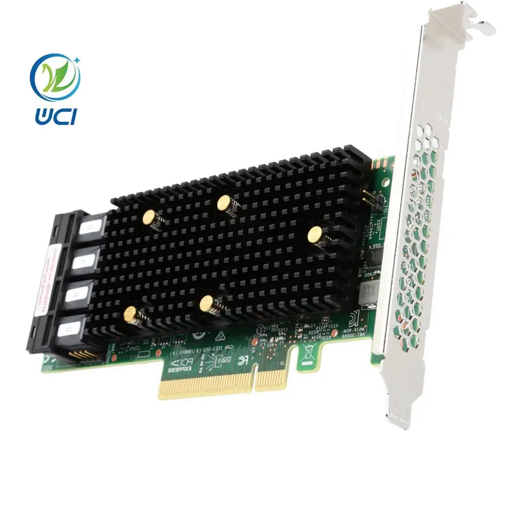 Original Megaraid 9400-16i Broadcom Lsi Storage Controller 16 Channel Sata 6gb/S Sas 12gb/S Low Profile 1.2 Gbps Pcie 3.1