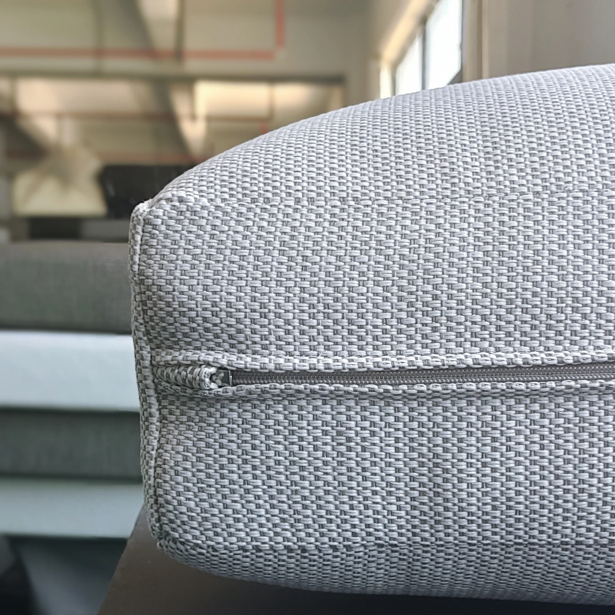 Customized Luxury 2-Seat Outdoor Garden Sofa Cushion with Cover Olefin Waterproof Foam for Courtyard Two Sets Available