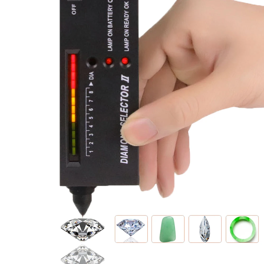 Jewelry Diamond II Tool Diamond Portable Gemstone Selector LED diamond tester pen
