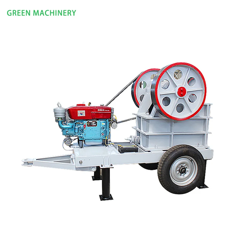 5T/H -20T Per Hour small portable mini mobile stone jaw crusher machine with vibrating screen trommel