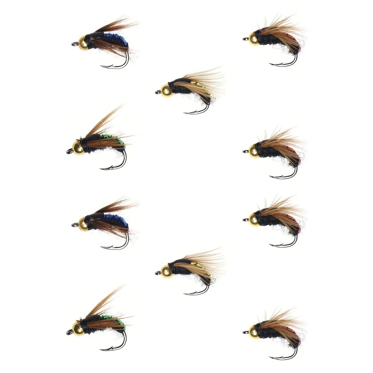 Fly bait insect venomous mosquito micro-object fishing group small fly set Luya Bionic venomous hook modified fly hook