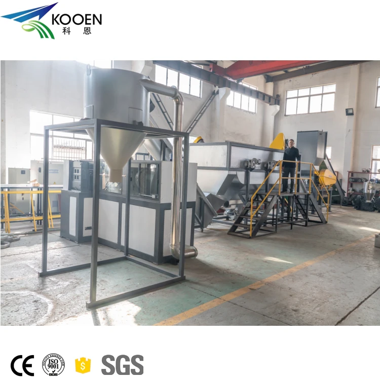 Waste Hdpe Ldpe Lldpe Film Pp Woven Bags Plastic Washing Recycling Machine Plant Line