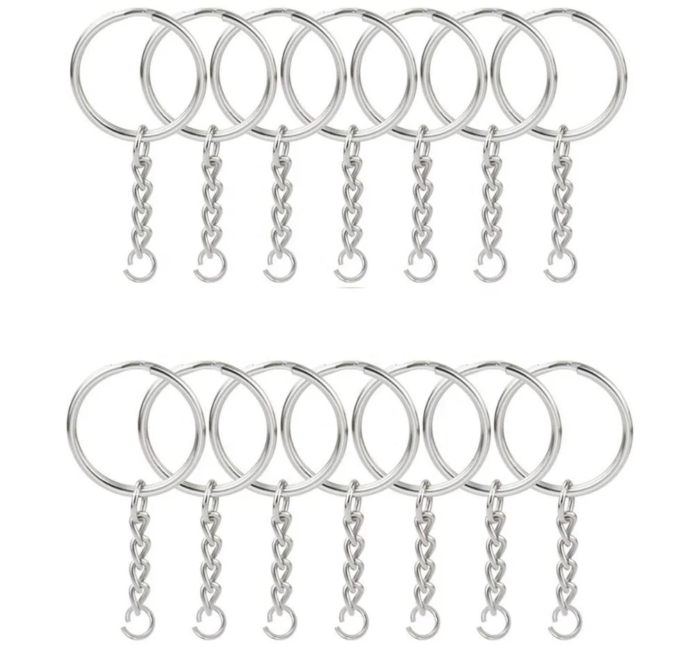 Изготовленный на заказ стальной брелок аксессуары для брелоков металлическое кольцо ключей