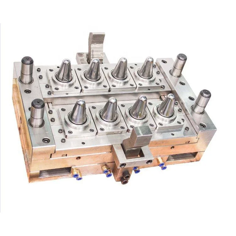 8 Cavity Water Beverage Milk Cosmetic Pressure Water Preform Mold For Preform Automatic Machine Injection Molding