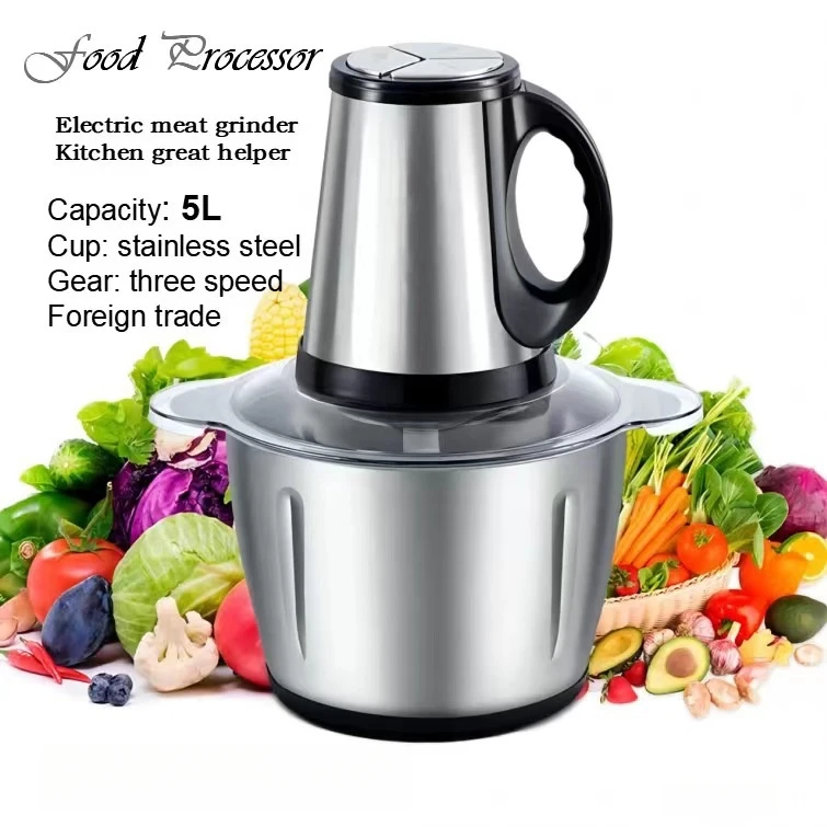 Meat Mincer 2L 3L 5L 304 Stainless Steel Food Grade Meat Grinder Food Mixer Blender mincer