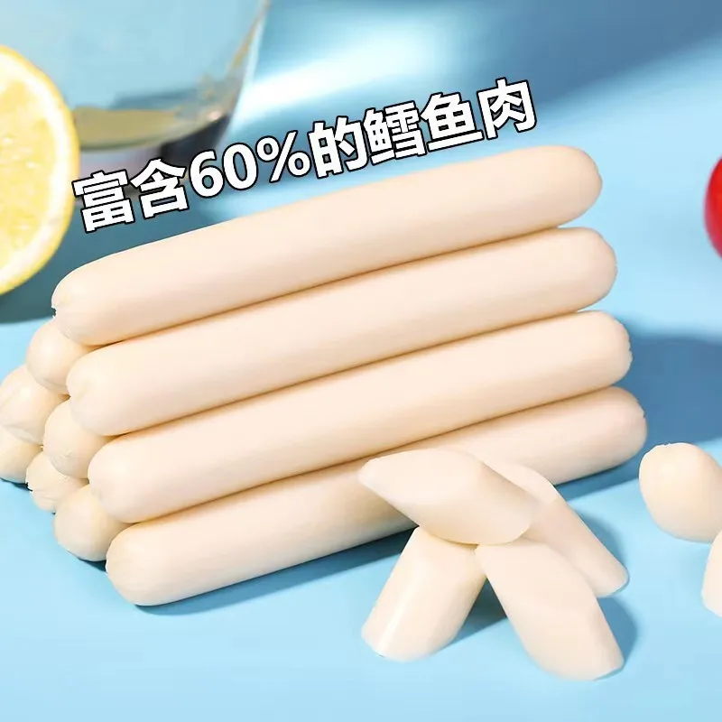 New Arrivals Cod Sausage Fish Sausage Children Sausage Healthy Satisfy Snacks salchicha de pescado saucisse de poisson