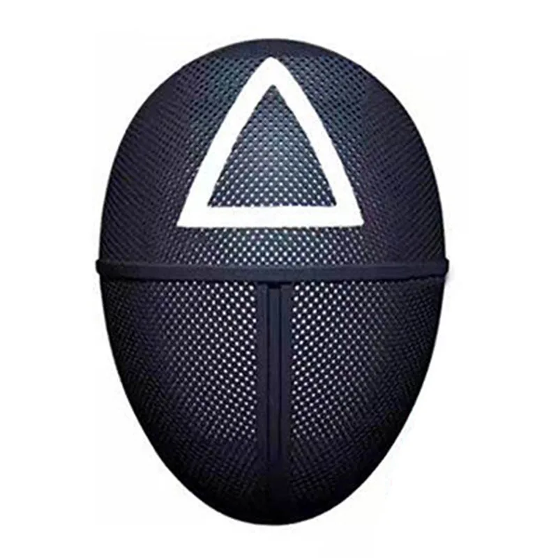 2021 Vip Boss Steel Mesh Squid Game Movie Halloween Cosplay Leader Face