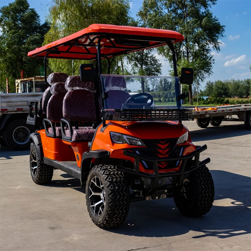 Club golf cart Lifted 4+2 Passenger Golf Cart with seats Outdoor 4+2 seat for sale