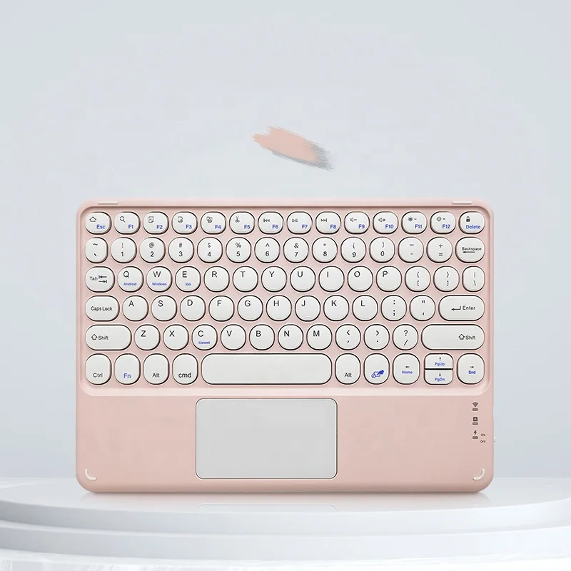 Factory custom wireless keyboard color backlit Mini tablet wireless keyboard with mouse touch pad