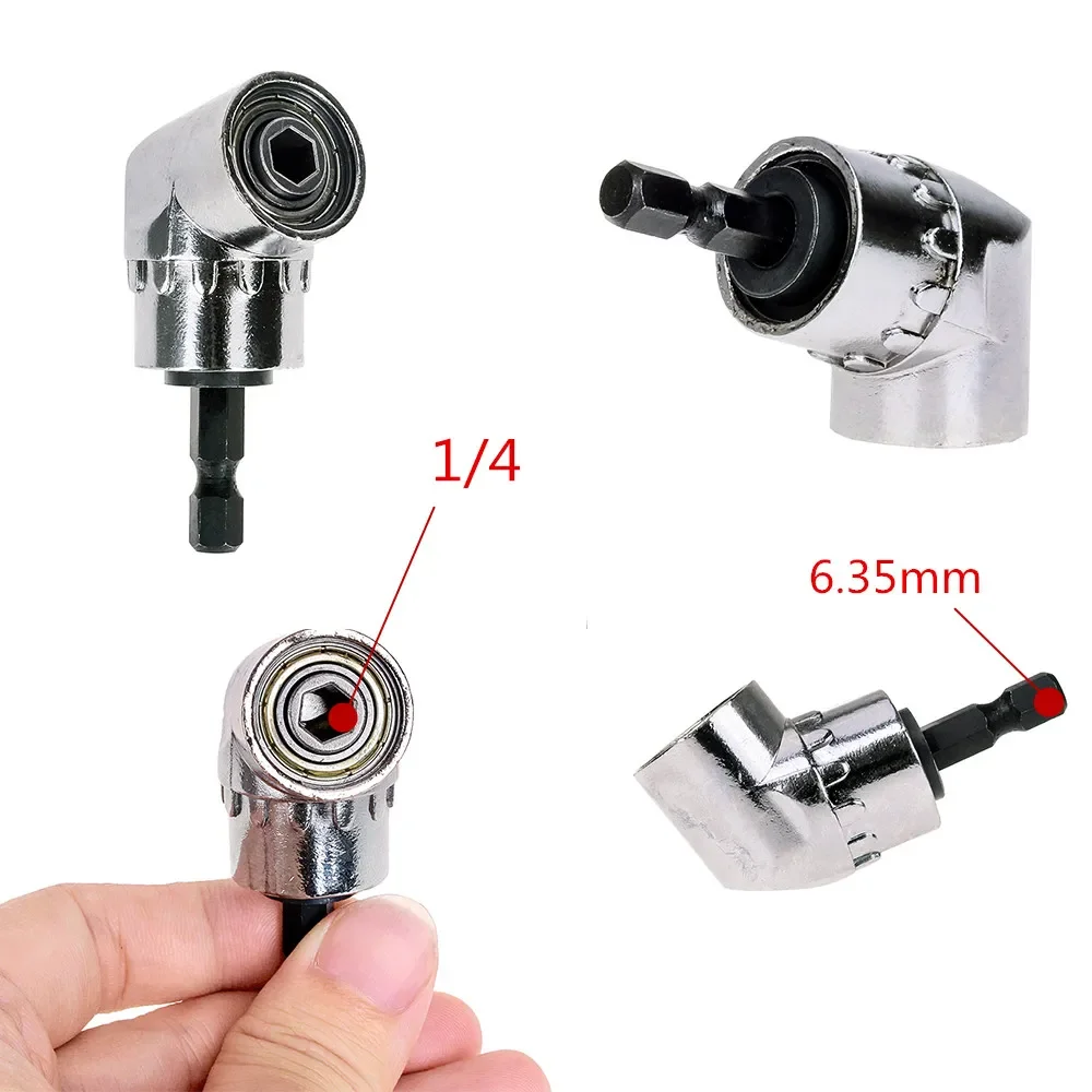 Hex Bit Adjustable 105/90 Degree Angle Screwdriver Socket Holder Adapter Bits Angle Drill Bit Magnetic Screw Driver Tool Socket