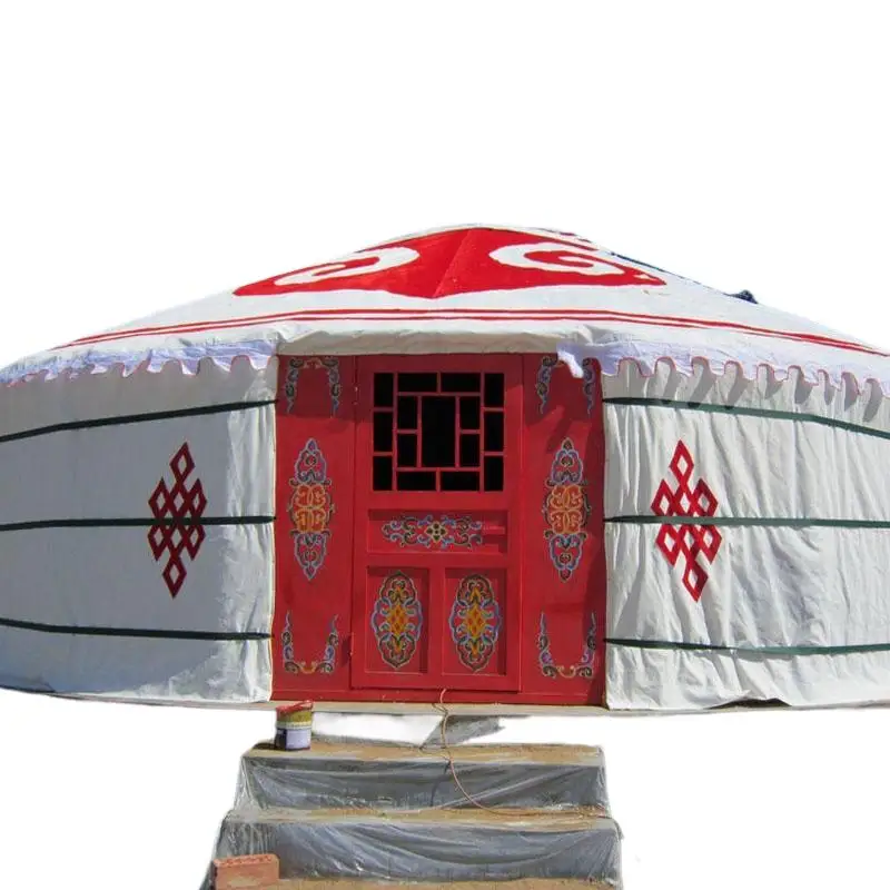 Luxury Canvas Waterproof Yurt Tent Wedding Party Home 8 Person Sleepover Safari Festival Circus Large Other Glamping Tent