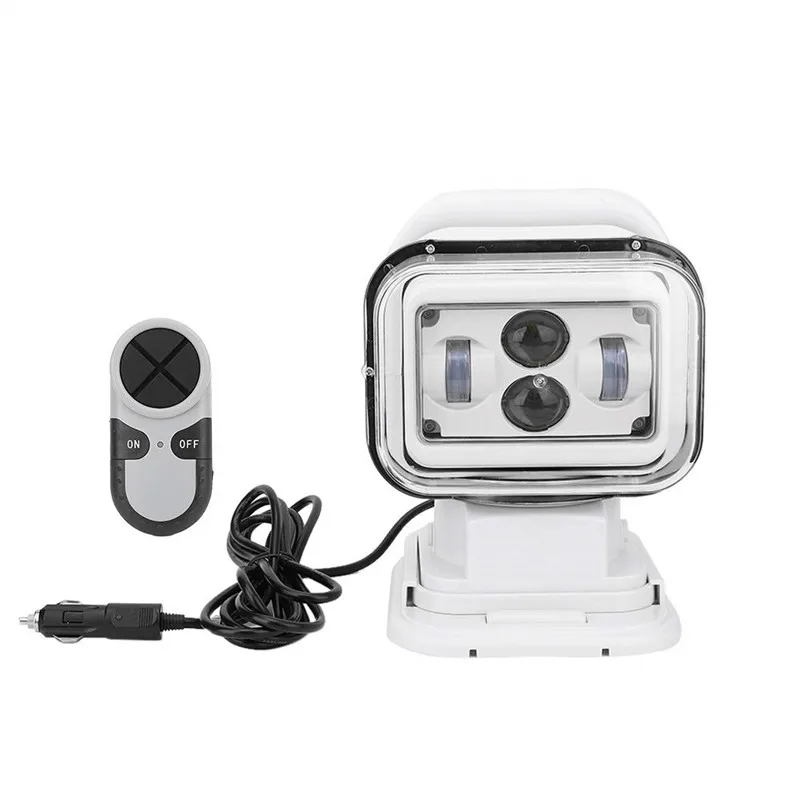 
7 inch LED 60W search light 50W 30W led searching lamp with wireless remote control led work light bar For Marine Hunting Fish 