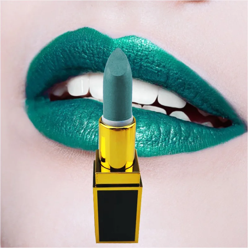 8 Colors Multi-reflective Glitter Pearl Pigments Shimmers Satin Metallic Private Label Matte Lipstick