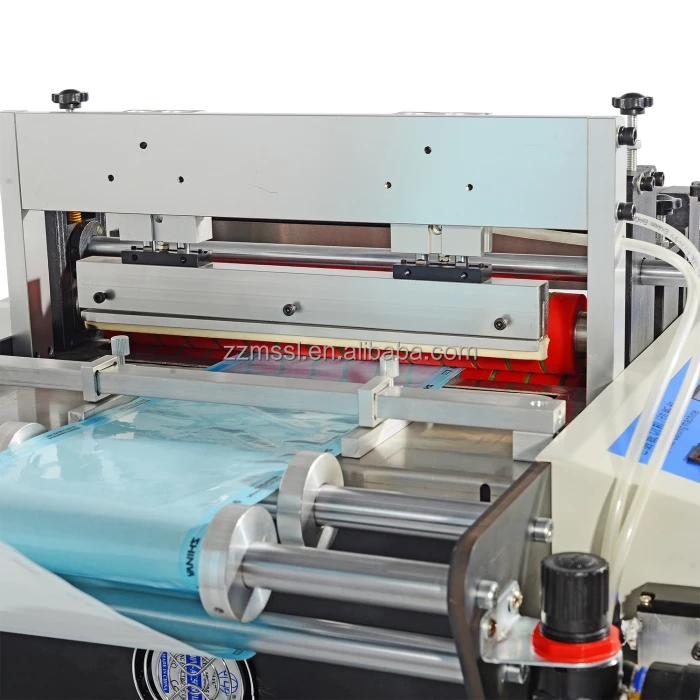 High Efficiency Plastic Bag Machines Auto Electrostatic Bag Heat Sealing Cold Cutting Bag Making Machine