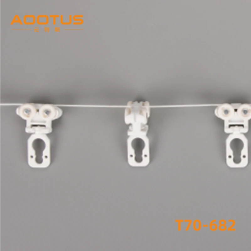 Suitable for S-shaped wave curtain track fixed distance wire beads curtain accessories electric curtain slide wire beads