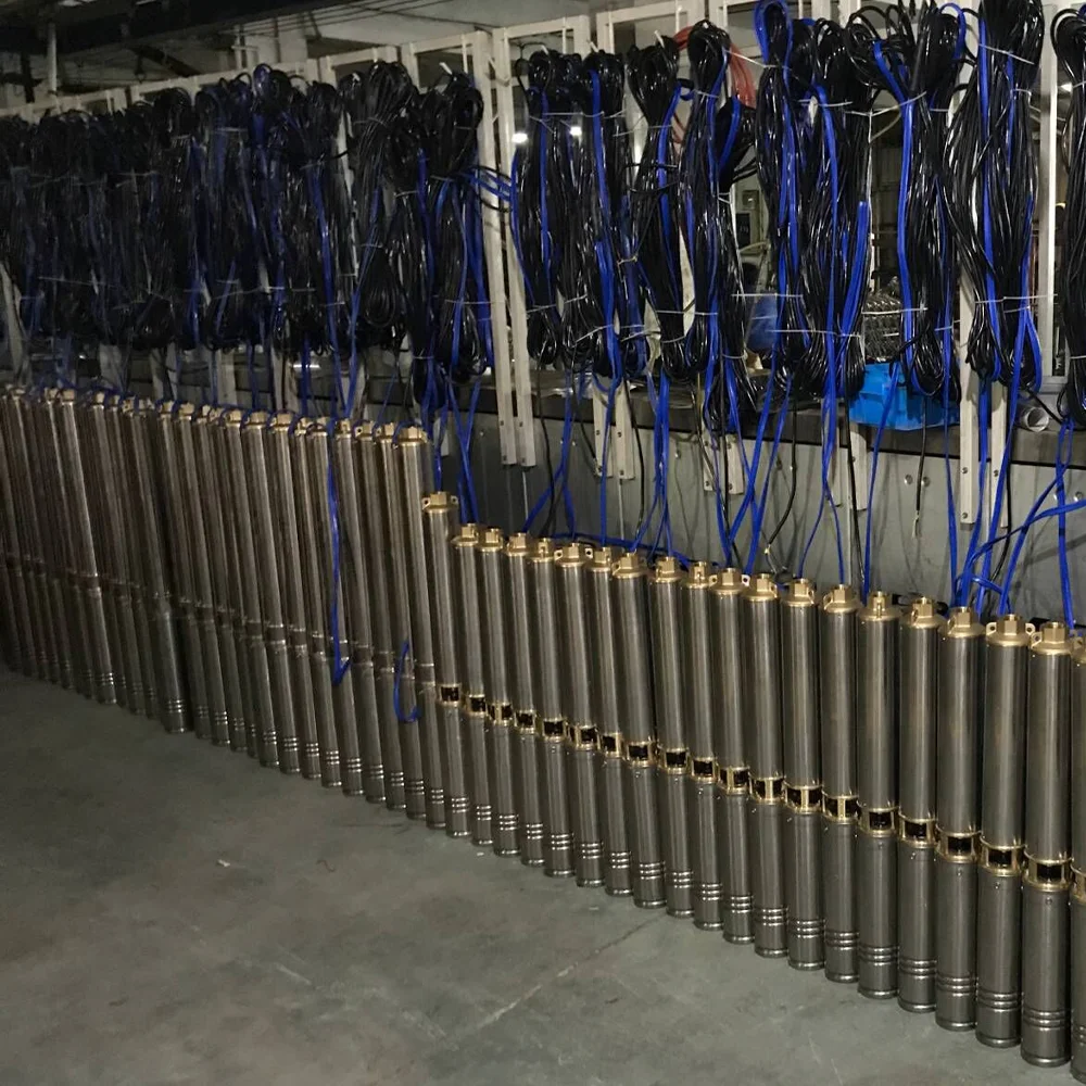 Gunes Enerjili Su Pompasi Bomba De Agua Submerslvel Solar Para Poco Profundo Com Painel Deep Well Submersible Water Pump