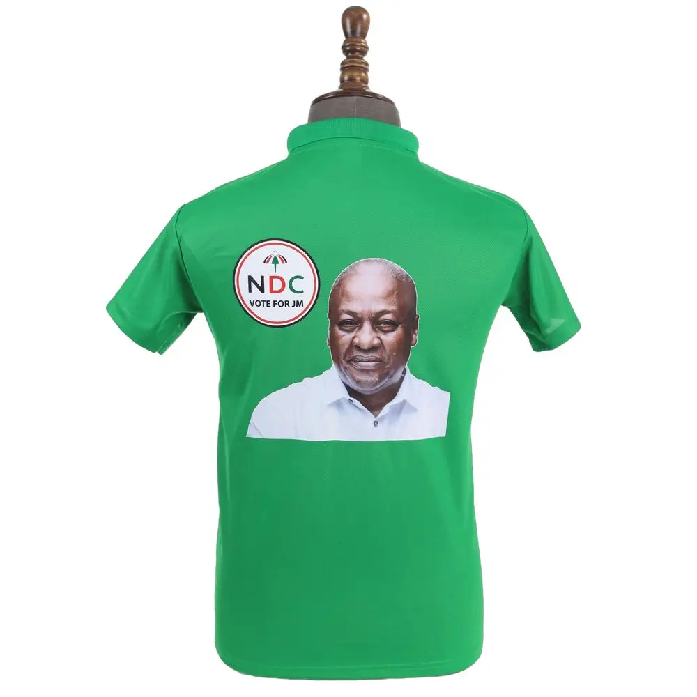 Wholesale Ghana President Election Campaign Short Sleeve Custom Logo Printing Polo T-shirt For Election Promotional Items