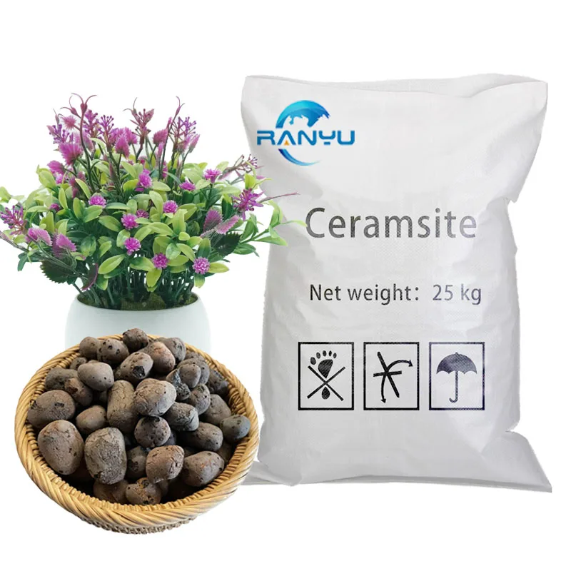 Whole sale Clay balls Expanded Clay Pebbles Leca for Growing 8-12mm Brown Stone