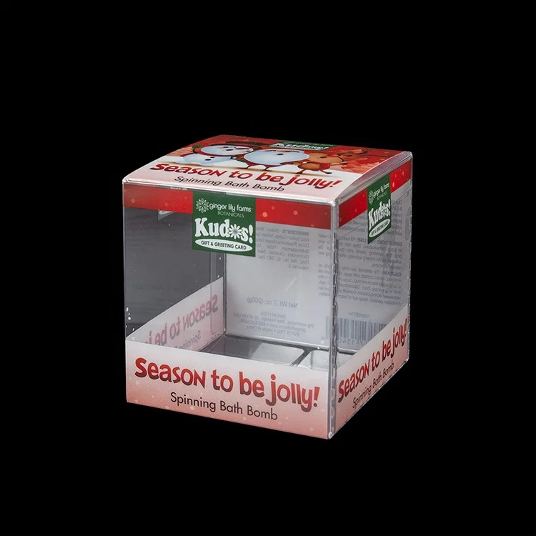 Folding Packaging Box PVC Plastic Customized with Printing Display Transparent & Customized Printing Recyclable Accept RUIDING