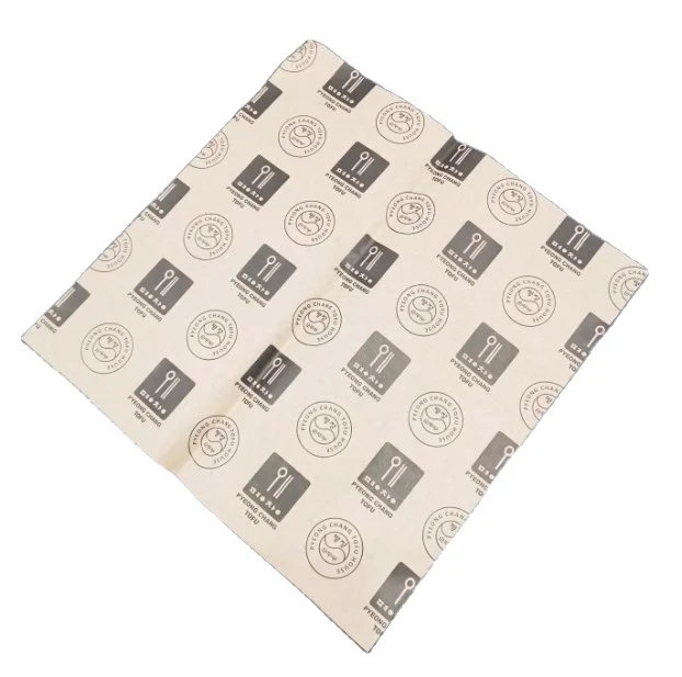 Custom logo wrapper paper packaging printed wrapping tissue paper for food bakery Chocolate gift box bouquet