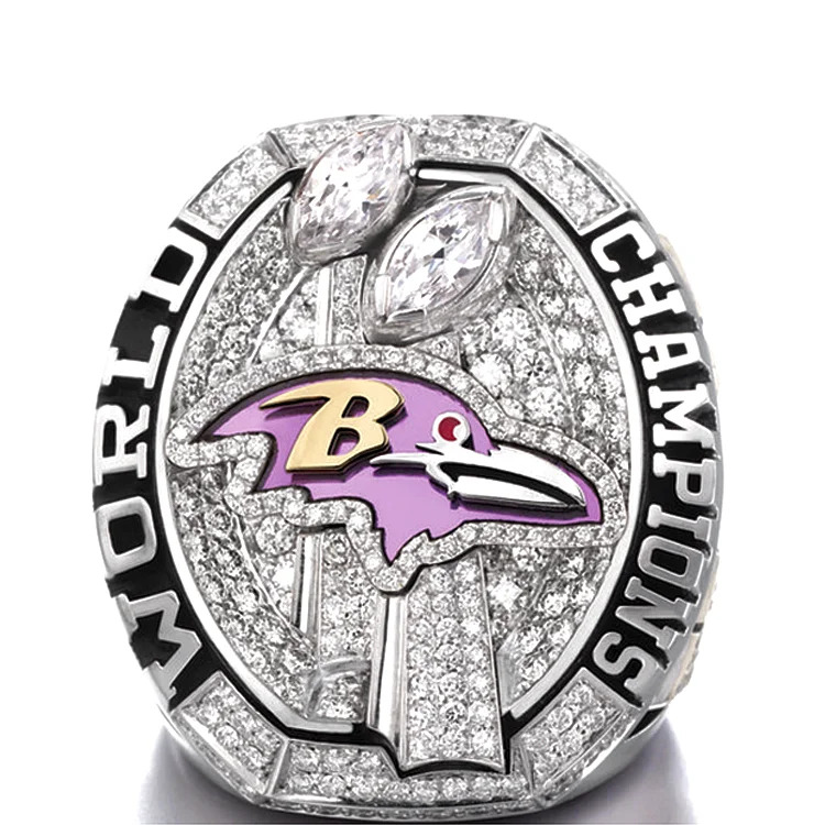 Индивидуальное чемпионское Кольцо 2012 Baltimore Ravens Championship Ring