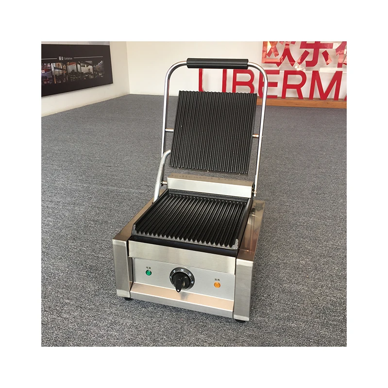 Commercial Electric Steak Grill Machine 1800W Griddle Household Flat Plate Griddle Barbecue Machine Sandwich Panini Grill