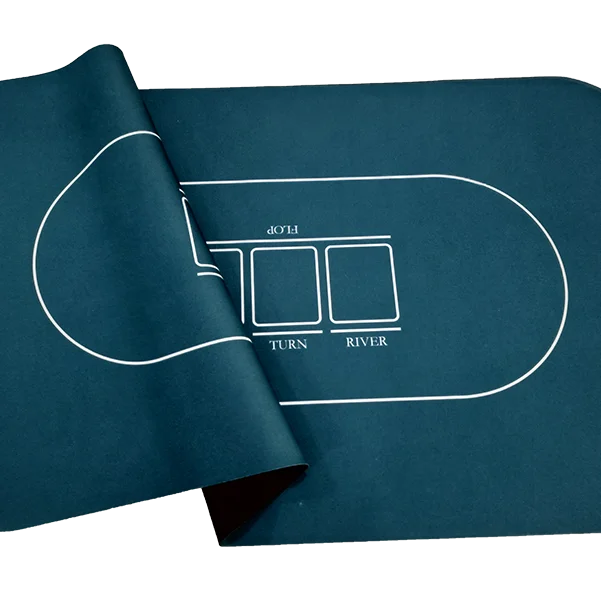 * Poker Accessories Board Game Tablecloth Rubber Poker Mat Desktop Digital Printing Suede Casino Layout 120*60*0.2 Cm 10-15 Days