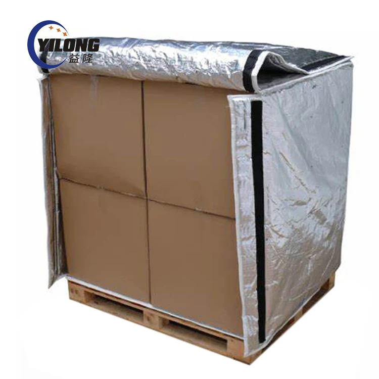 Foil foam & bubble insulated pallet covers with customized sizes