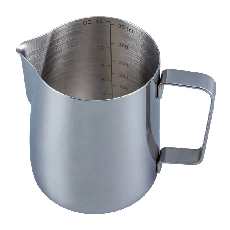 New Design 600ml Stainless Steel Metal Mirror Polish Coffee Milk Tea Frother Frothing Pitcher mini Jug
