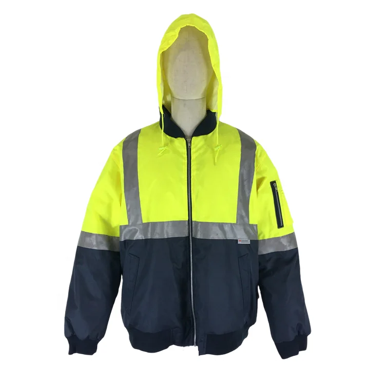 
Водонепроницаемая дышащая Светоотражающая мужская куртка-пилот Hi Vis 