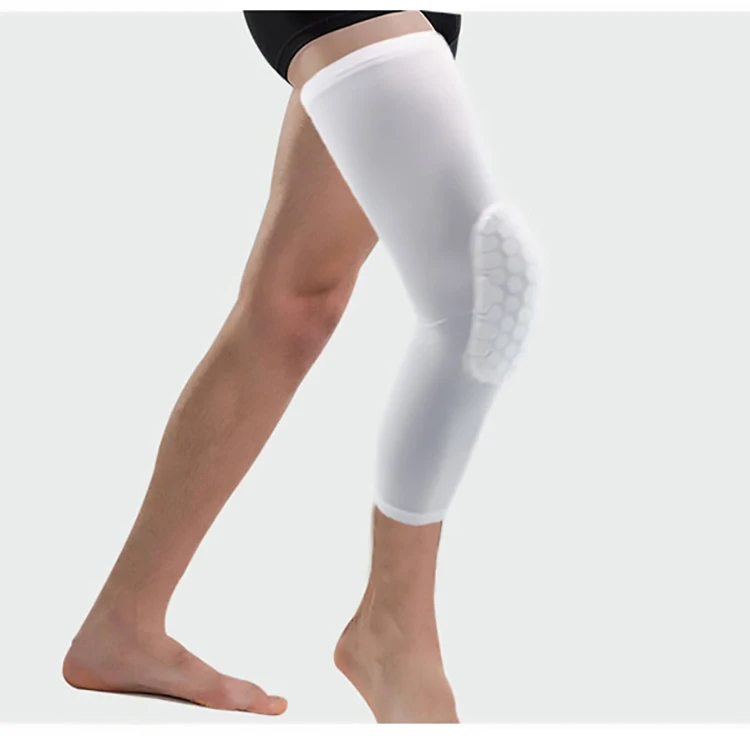 Honeycomb Anti Collision Knee Pads Long Compression Knee Sleeves Knee Support Braces for Basketball Volleyball Football