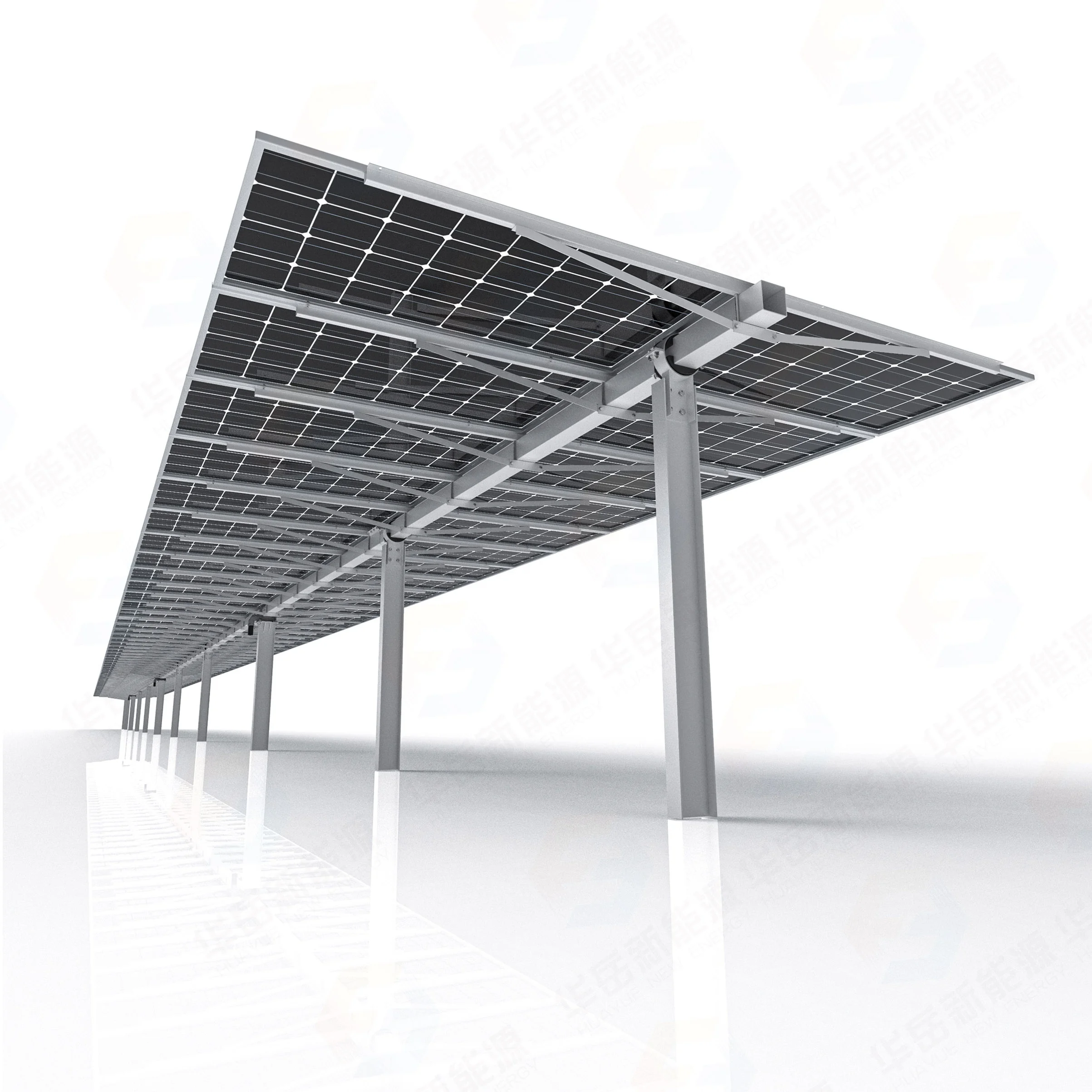 53kw HYP-2-120PV-78-IR-M-3SD GPS Solar Tracking Renewable Energy Saving Solar Tracking Bracket Single Axis Sun Tracker