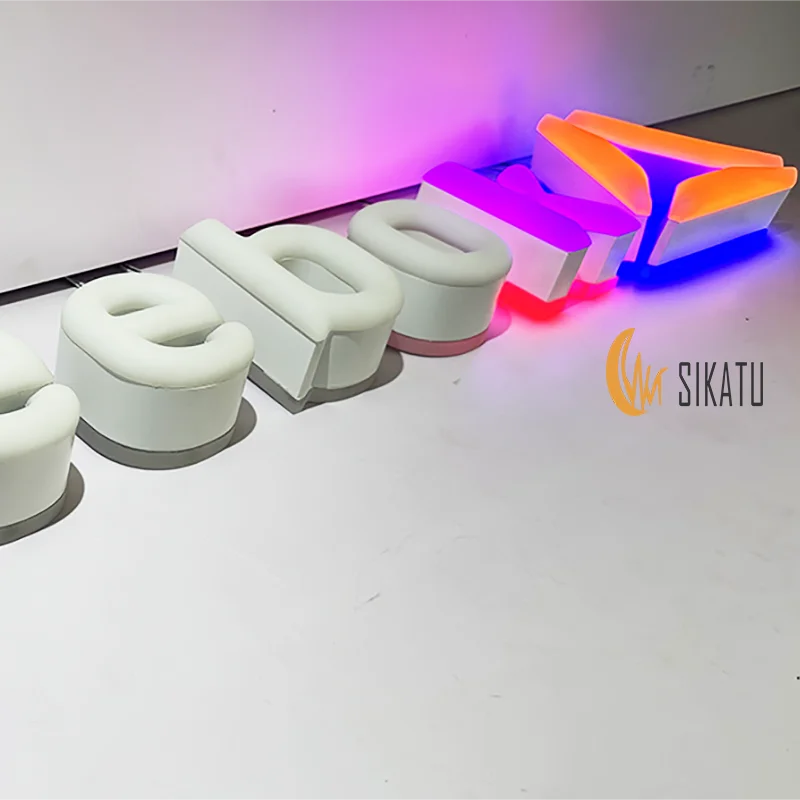 Индивидуальная красочная светодиодная вывеска с 3D подсветкой искусно изготовленная Роскошная рекламная и буквы постоянного тока