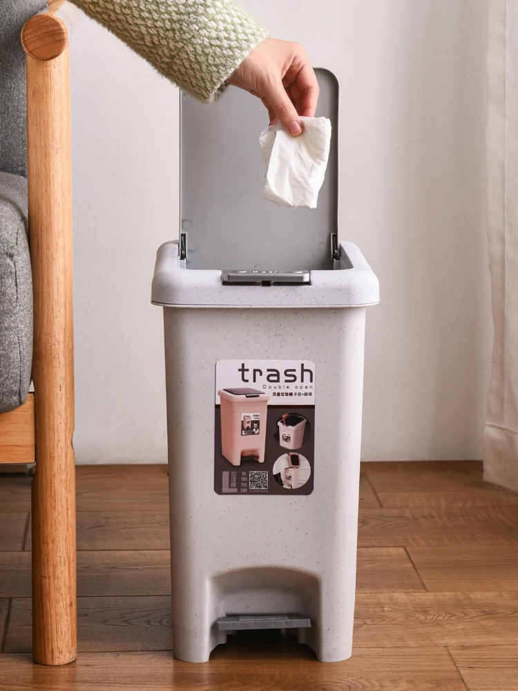 Tarro Contenedor Cubo tachos Botes De Basura Bano Pequeno Nordic Ванная Кухня пластмассовый контейнер для мусора корзина мусорный бак с крышкой