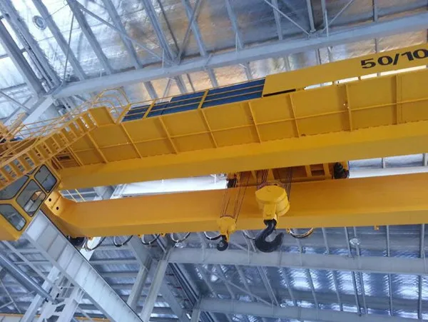 30T Electric Double Girder Overhead Bridge Crane With Winch Trolley