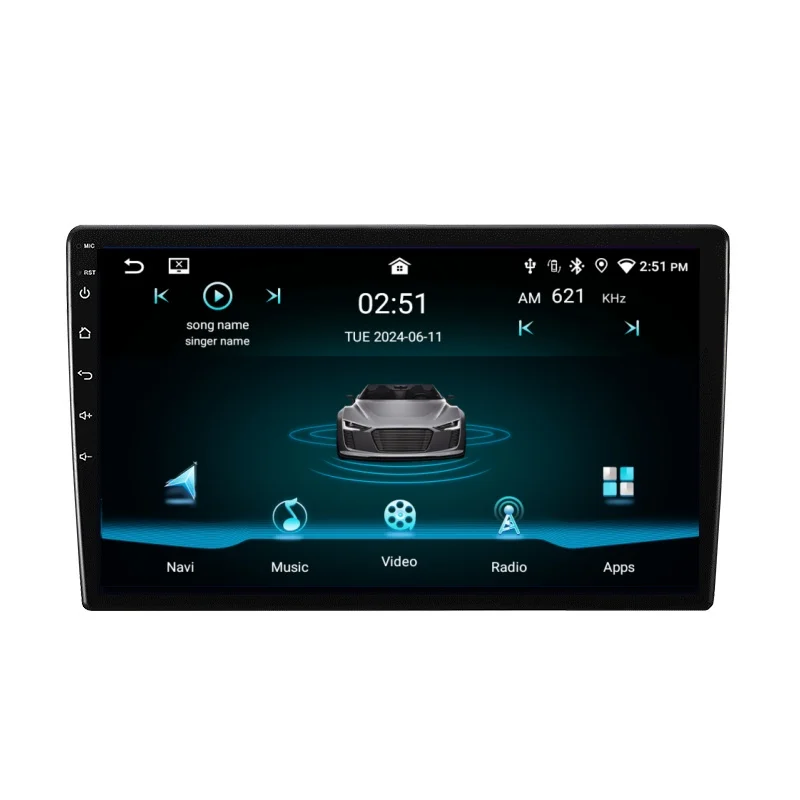 Universal 9 Inch 2+32GB 360 Panorama AHD DSP Android Auto Car DVD Player CarPlay Radio Tuner Amplifier Headrest Android 11