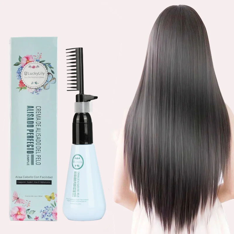Long-lasting Straight Hair Relaxer Cream Comb Natural Hair Straightening Softening Hair Relaxer Cream In Comb