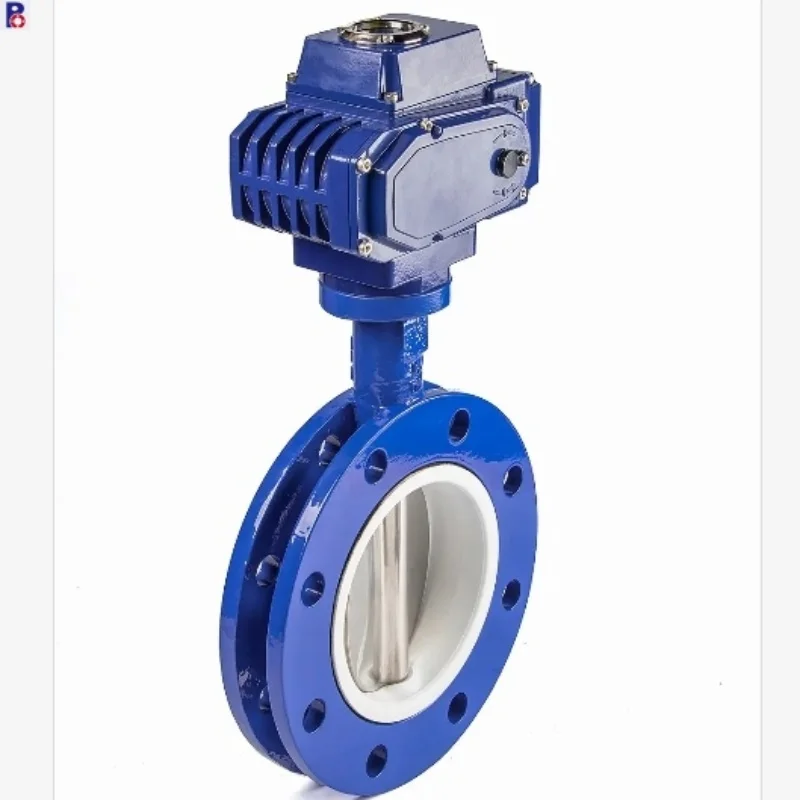 good quality GGG50/40 ductile iron epdm ptfe seat gear box operated  pneumatic actuator U type butterfly valve
