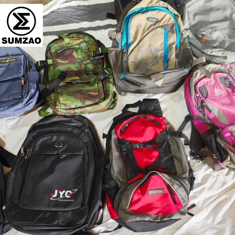 Good quality adult assorted Knapsack used bags Multi-function backpack grade a school bags used bags bales second hand backpack