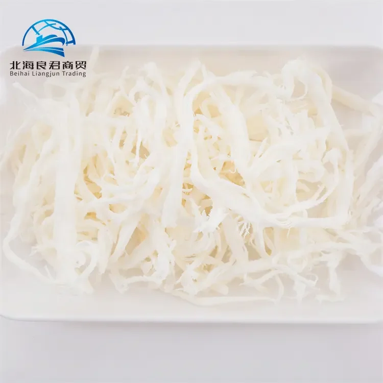 Wholesale nutritious delicious handmade white dried shredded squid seafood snack calamari(squid)