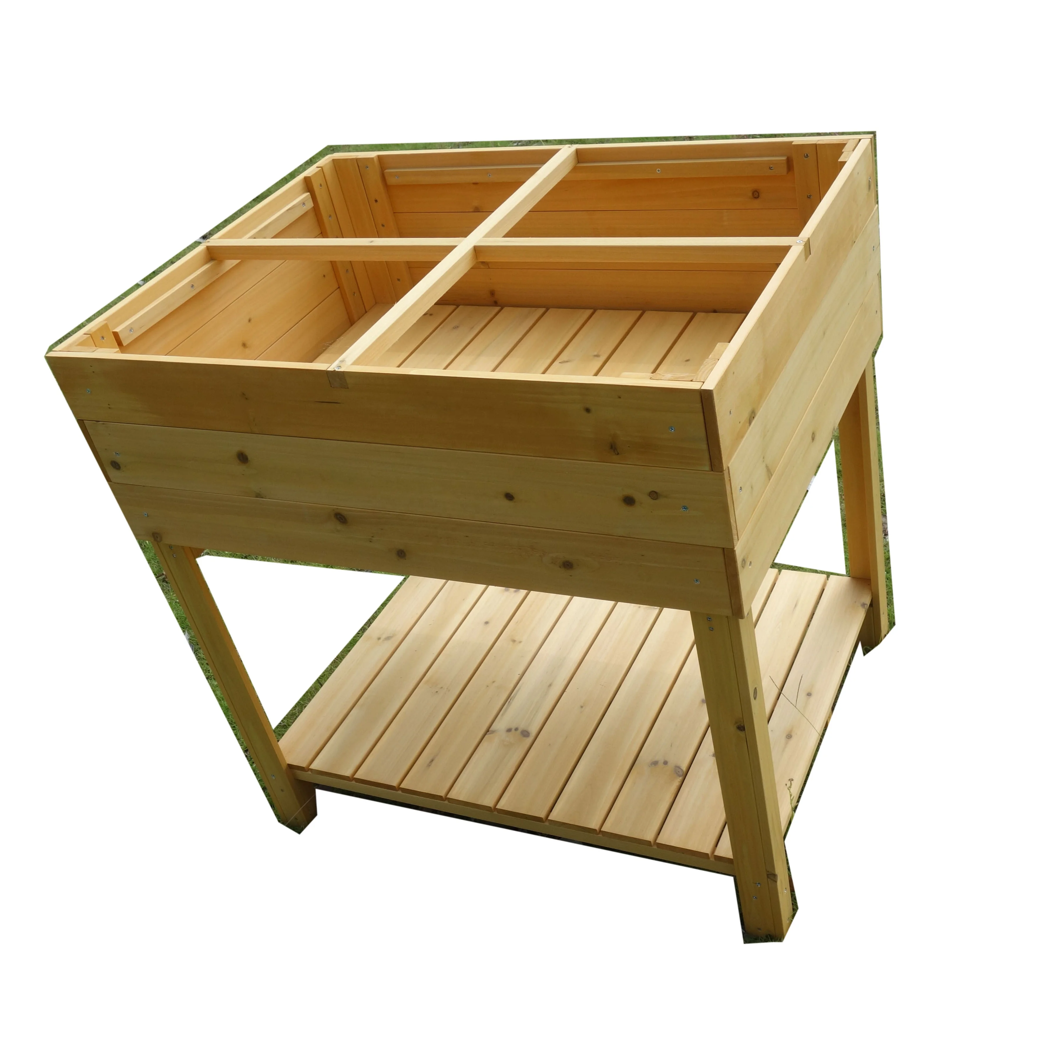 Garden stand Wooden flower shelf vegetable plant table potting bench Raised Garden Bed Planters Boxes Kit Grow