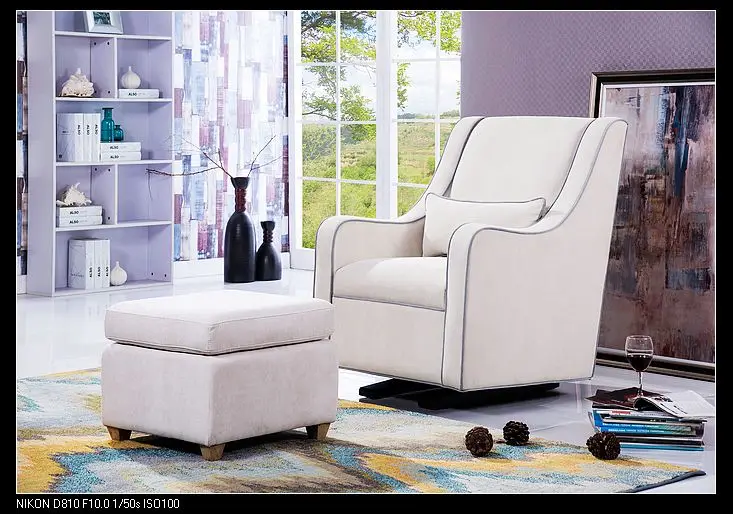 2022 Latest new designs Living room chairs Reclinable Feeding fabric Chair And Stool